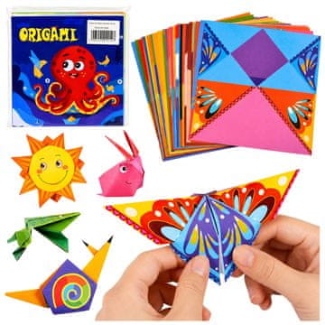 slomart Set za origami LEAN, 100 šarenih listova i upute