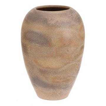 Autronic Keramička vaza Ceramic vase - height 33 cm, rounded, beige-grey (VZ9211-M)