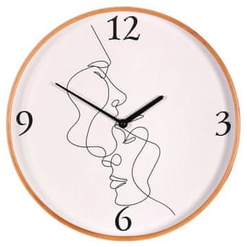 Autronic Zidni sat Wall clock - diameter 40 cm, MDF and wooden frame, face motif (HA1742)