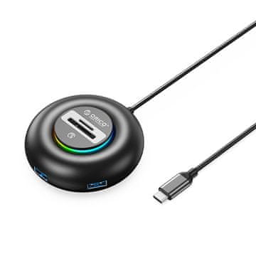 Orico YXR5-C3 HUB USB-C adapter - 3x USB 3.0 / čitač SD kartica 1.8m, crni