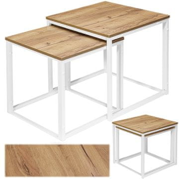 PRAVEN CRAFT BIJELI stolići za kavu