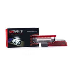 EINPARTS LED svjetlo na vratima, LED svjetlo na vratima bijelo/crveno za Porsche Cayenne Seat Alhambra Škoda Superb VW Eos Golf Jetta Passat Sharan