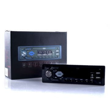 1 DIN auto radio s Bluetoothom, USB-om i brzim punjenjem - PLAVI