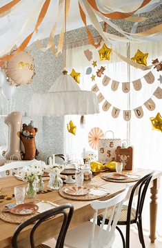 PartyDeco Stojeći folijski balon broj 1 JEDAN s medvjedićem 81x72