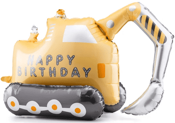 PartyDeco Folija balon za rođendan EXCAVATOR 49x76 5cm