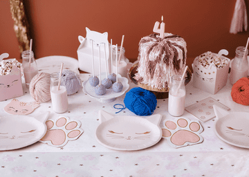 PartyDeco Kutije za grickalice za rođendan KITTY, 3 kom.