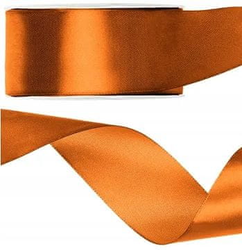 PartyDeco Satenska vrpca RUSTY narančasta ukrasna vrpca 38mm 25m