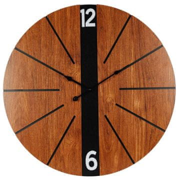 Dekorativni sat s drvenim motivom, 60 cm