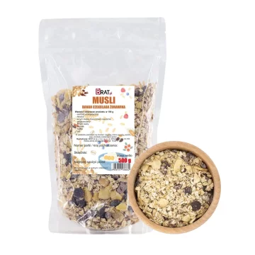 Musli od banane, čokolade i brusnice 500 g