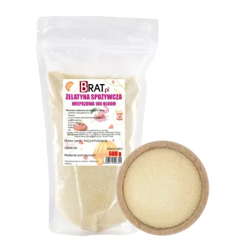 Jestiva svinjska želatina 180 Bloom 500g