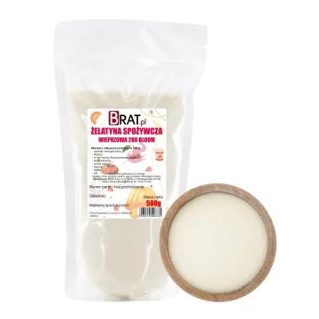 Jestiva svinjska želatina 280 Bloom 500g