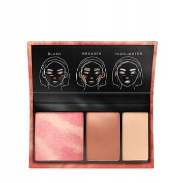 Avon 3-u-1 paleta za lice, rumenilo, bronzer, highlighter, ZLATNI SAT