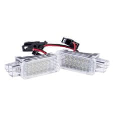 EINPARTS LED unutarnje svjetlo, osvjetljenje prostora za noge na vratima prtljažnika 6000K hladno bijela za Audi, Seat, Škodu, VW