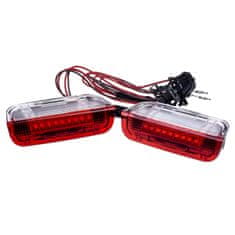 EINPARTS LED svjetlo na vratima, LED svjetlo na vratima bijelo/crveno za Porsche Cayenne Seat Alhambra Škoda Superb VW Eos Golf Jetta Passat Sharan