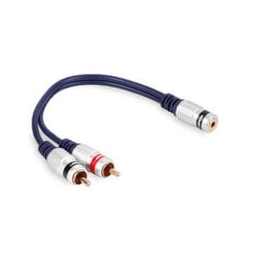 JACK ADAPTER 3.5 STEREO UTIČNICA - 2x RCA CINCH UTIKAČI (A1)