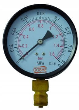 Manometar radijalni 100 mm 0-4 bar M20x1,5