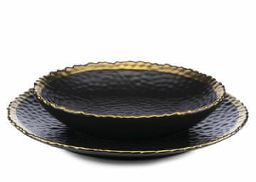 Komplet 2 tanjura kati black gold