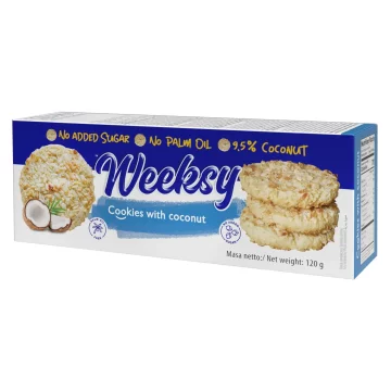 WEEKSY Keksi od kokosa 120g