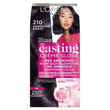 LOREAL CASTING CREME GLOSS Boja za kosu - 210 TAMNOPLAVA CRNA (48ml, 72ml, 60ml)