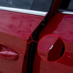 EINPARTS Zaštitna traka za rubove automobilskih vrata 5M PVC - zvučna izolacija i brtvljenje CRVENA