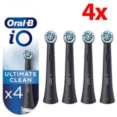 Oral-B IO Ultimate Clean glave za četkicu za zube (pakiranje od 4) crne