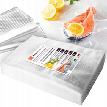 Vakuumska folija za pakiranje 20 cm 25 cm za aparat za zatvaranje, nazubljena