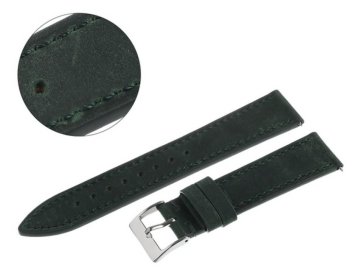 Pacific REMEN 20 MM W10 GLATKI tamnozeleni remen, zeleni šavovi