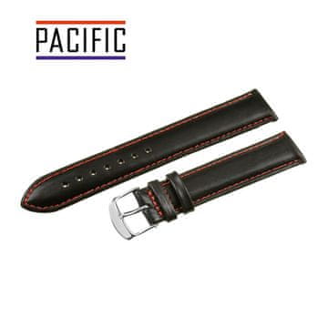 Pacific REMEN 22 MM XXL Š83XL GLATKI crni remen, crveni šavovi