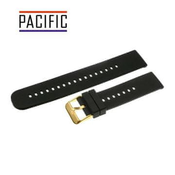 Pacific SILIKONSKI REMEN 24 MM U27 crni remen zlatna kopča