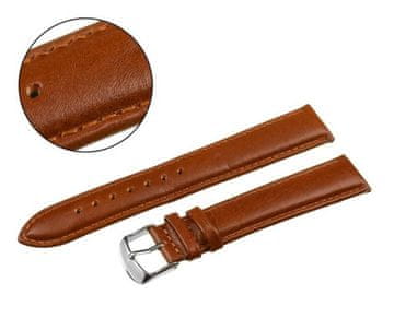 Pacific REMEN 22 MM XXL Š83XL GLATKI smeđi remen, smeđi šavovi