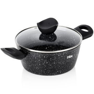 Vilde Granitna posuda sa staklenim poklopcem GRANITICA 20 cm, 2,2 l