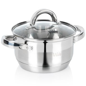 Vilde Čelični lonac sa staklenim poklopcem INOXCELLENT 16 cm, 1,75 l