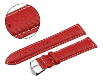 Pacific REMEN 22 MM XL W71L POLJOT crveni remen, bijeli šavovi