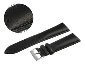 Pacific REMEN 22 MM XL W07L GLATKI crni remen, crni šavovi