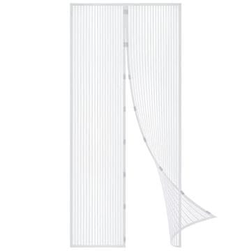 Vilde Bijela mreža za komarce za vrata s magnetom 208x100 cm