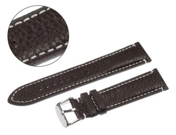 Pacific REMEN 22 MM W124 POLJOT tamnosmeđi remen, bijeli šavovi