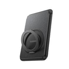 BASEUS Magnetski novčanik za kartice s MagSafe postoljem - crni