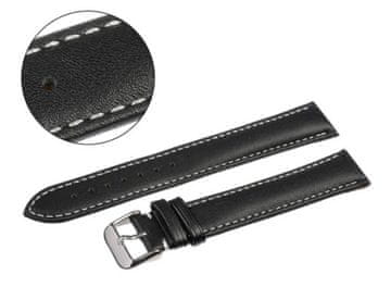 Pacific REMEN 18 MM XXL W02XL GLATKI crni remen, bijeli šavovi