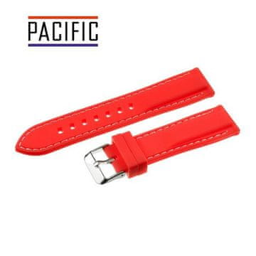 Pacific SILIKONSKI REMEN 28 MM U20 crveni s bijelim šavovima