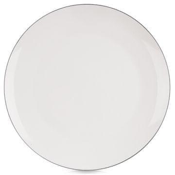 Artemis Tanjur za večeru, plitki, ravni, veliki, za večeru, zdjela, porculan, bijeli, 27 cm