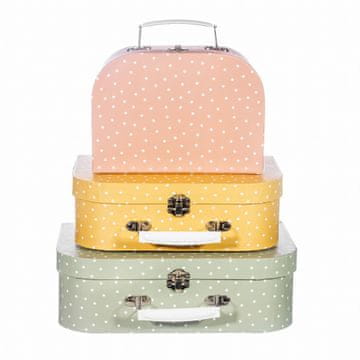 Sass & Belle LITTLE DOTS - Ukrasni dječji koferi, 3 kom., Sass&Belle