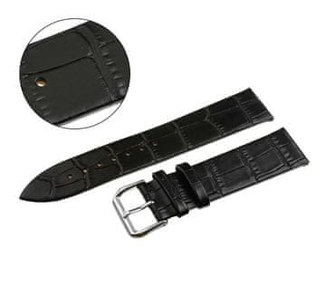 Pacific REMEN 22 MM W113 CROCODILE crni remen, lijepljen