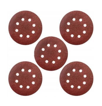 Brusni disk 100gr, 125mm, čičak, set od 5