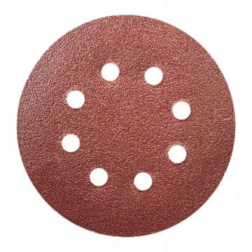 Brusni disk 60gr, 125mm, čičak, set od 5