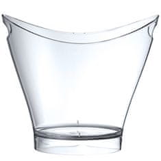 Bar Up OVALNA POSUDA ZA VINO ZA ŠAMPANJAC, HLADNJAK, PLASTIČNA, PROZIRNA