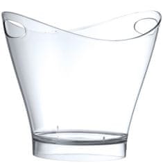 Bar Up OVALNA POSUDA ZA VINO ZA ŠAMPANJAC, HLADNJAK, PLASTIČNA, PROZIRNA