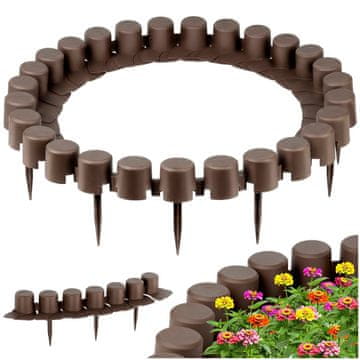 Vilde Smeđa vrtna palisada 220 cm 4 kom.