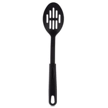 Orion Crna šupljikasta žlica BLACKLINE 30,5 cm