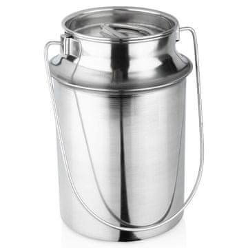 Artemis Čelična posuda, metalna limenka, posuda za mlijeko, retro posuda za mlijeko, 3,2 l