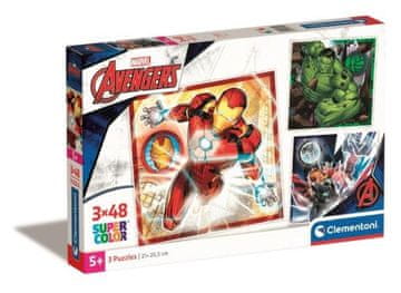 Clementoni Puzzle SuperColor 3u1 Marvel Avengers Zabava i razvoj za